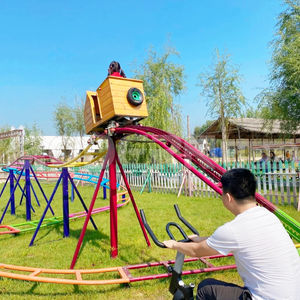 Backyard <span class=keywords><strong>Rollercoaster</strong></span> Mini Indoor Roller Coaster Rides pour Kids Outdoor Playground Amusement Game - Product Image 3