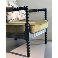 Ensemble Fauteuil et Repose-Pieds Classique Élégant, Confortable et Rembourré, Portable et Durable pour la Maison et le Bureau