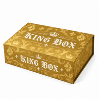 Boîte cadeau magnétique de luxe professionnelle, fabrication OEM directe d'usine, taille personnalisée, boîte en carton pliable pour l'emballage de produits de marques mondiales