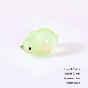 Breloques en résine de dinosaures colorés, figurines de dinosaures lumineuses pour micro-paysages, accessoires de jardin féerique DIY - Product Image 6