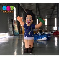 Ballon gonflable en forme de nuage, 1 pièce, pour publicité commerciale, servir de saras avec bouteille de bière