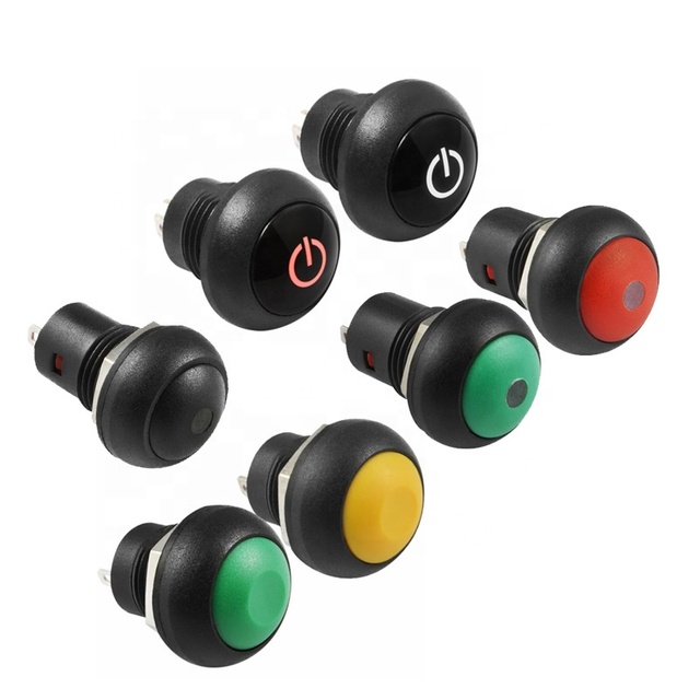 Waterproof 12mm Momentary SPDT Push Button Switch