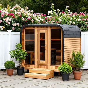 Sauna extérieur écologique en forme de cube pour le yoga et le bien-être, cabine de sauna en bois préfabriquée pour jardin, <span class=keywords><strong>spa</strong></span> de luxe à domicile - Product Image 2