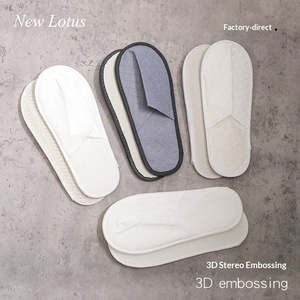 Chaussons jetables antidérapants et respirants pour <span class=keywords><strong>hôtel</strong></span>, moulage monobloc, écologiques et biodégradables - Product Image 4