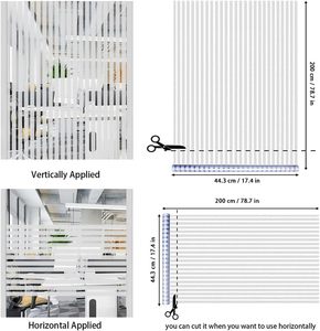<span class=keywords><strong>Film</strong></span> de protection de fenêtre Qualsen anti-éblouissement, adhésif électrostatique, <span class=keywords><strong>opaque</strong></span>, rayures givrées, protection de la vie privée, blocage UV/IR à 90%, garantie 5 ans - Product Image 2