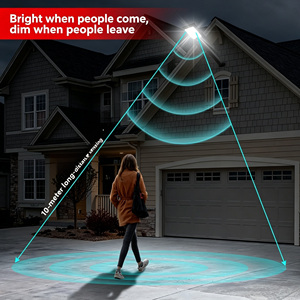 Lámpara Solar de Alta Potencia a Prueba de Agua con Sensor de Movimiento Integrado para Exteriores, Jardín, Calle, Pared, Iluminación para Patio y Hogar - Product Image 5