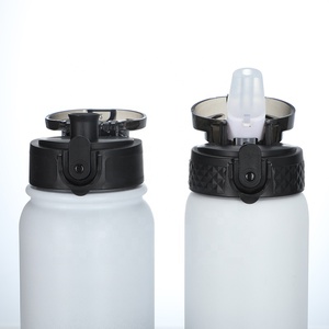 SilverJet Stainless Steel Water <b>Bottle</b> <b>750ml</b> Vacuum Insulated Straw Type Wide Mouth For Hiking Biking Sports Camping - Product Image 3