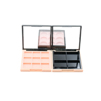 Boîtier personnalisé pour poudre à sourcils en PE/PP, emballage cosmétique, palette de fards à paupières, vernissage, estampage, matériaux recyclés