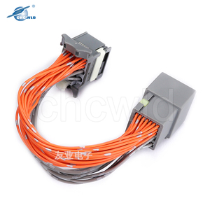 Arnés de cableado automotriz de conector de cable gris claro hembra de 28 polos personalizado 160014-0013 - Product Image 2
