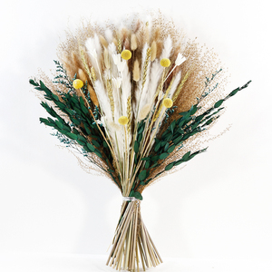 Pour Bush <span class=keywords><strong>Billy</strong></span> Boutons Fleurs Séchées Bouquet Blé Ovatus Pampas Herbe pour Boho Mariage Décor À La Maison Mère Nouvel An Graduation - Product Image 3