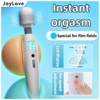 Intelligenter Heizender AV-Stab-Massager für Frauen G-Punkt Sexspielzeug 9 Geschwindigkeitsstufen Großer Kopf Vibrator mit LCD-Anzeige