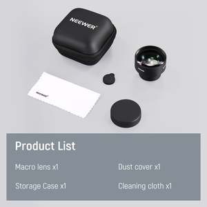 เลนส์มาโคร HD 105 มม. ยี่ห้อ Neewer สำหรับสมาร์ทโฟน/โทรศัพท์มือถือ  พร้อมฐานเกลียวขนาด 17 มม. สำหรับติดตั้งกับเลนส์เดิม - Product Image 6