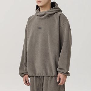 Logotipo personalizado OEM y ODM puede imprimir escote superpuesto Sudadera con capucha - Product Image 2