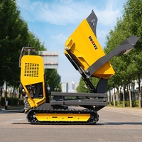 HUAYEE Hochwertiger Mini-Raupendumper 500kg Mikro-Mini-Dumper-Truck Günstiger Dieselmotor 4x4 Mini-Kipper-Dumper Preis