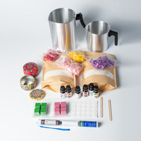 Kit de fabrication de bougies en cire de soja parfumées personnalisées faites à la main de luxe - Kit de bougies d'aromathérapie professionnel pour Noël/Pâques