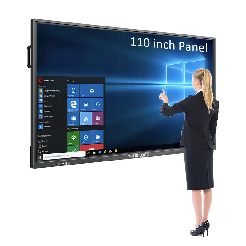 75 inch bảng điều khiển tương tác 55 65 86 98 100 inch 4K cho các trường học giảng dạy Bảng điều khiển tương tác 100 inch bảng tương tác