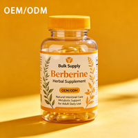 Capsules de berbérine HCl en marque privée OEM 500 mg 1000 mg – Complément de soutien métabolique et cardiovasculaire