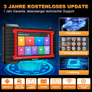 Escáner Automotriz Kingbolen K7 OBD2, Diagnóstico de Todos los Sistemas, Codificación ECU, Prueba Activa, Reinicio <span class=keywords><strong>AF</strong></span>, 28 Funciones de Reinicio, Escáner Profesional - Product Image 6