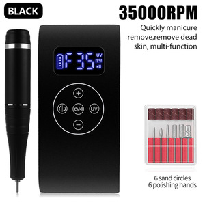 35000 tr/min professionnel Portable électrique <span class=keywords><strong>coeur</strong></span> Nail Art perceuse Kit de démarrage pour ongles en acrylique avec lampe et perceuse - Product Image 2