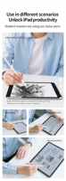 Stylet numérique actif en métal 023A pour iPad avec fonction magnétique, gomme intégrée et port USB-C dissimulé, compatible iPad Pro/Air/Mini