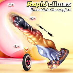 Hete Verkoop Xxl Lichtgevende Siliconen Anale Plug Grote Enorme Wolf Dildo Monster Penis Met Zuignap Voor Vrouwen Masturbatie Seksspeeltjes Winkel - Product Image 2