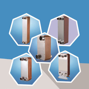 แผ่นแลกเปลี่ยนความร้อนแบบเชื่อมประสานด้วยทองเหลืองสำหรับเครื่องปรับอากาศน้ำอุตสาหกรรมแบบฟลูออรีนเย็น 5P-30P - Product Image 4