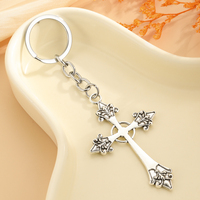 Porte-clés DIY avec pendentif croix de Jésus, livre, Bible, bijoux, porte-clés de voiture, souvenir, cadeau