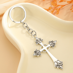 Porte-clés DIY avec pendentif croix de Jésus, livre, <span class=keywords><strong>Bible</strong></span>, bijoux, porte-clés de voiture, souvenir, cadeau - Product Image 3