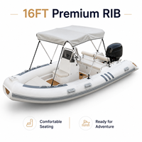 Bateau pneumatique de luxe à coque rigide de 16 pieds (480 cm) à grande vitesse pour les sports nautiques