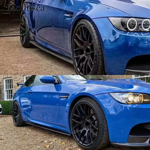 Pour BMW Série 3 E92/E93, jupes latérales style V en fibre de carbone véritable, ailes latérales 2007-2013 - Product Image 2
