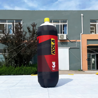 Bouteille gonflable géante personnalisée Aero High 4m pour la promotion de la marque, bouteille de cola gonflable personnalisée, bouteille de vin