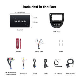 Youducar Autoradio Android 10 pouces pour <span class=keywords><strong>Toyota</strong></span> <span class=keywords><strong>IQ</strong></span> 2008-2013, Apple CarPlay, Android Auto, <span class=keywords><strong>GPS</strong></span> - Product Image 2