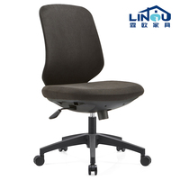 Chaise de caisse exécutive ergonomique en métal LINOU Modèle 2108B à dossier mi-haut, réglable en hauteur, pivotante manuellement, vente en gros