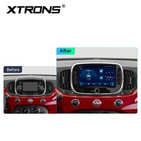 XTRONS 7 pouces Octa Core 4+128 Go Global 4G Écran IPS 1024x600 Lecteur multimédia stéréo de navigation automobile Android pour Fiat 500