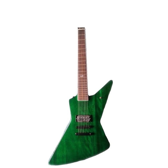 Weifang Rebon 7 String  EX Electric Guitar in Green Colour