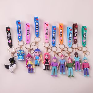 Toptan Kpop Figür <span class=keywords><strong>3D</strong></span> PVC Çift Taraflı Desenli Karikatür Anahtarlık Anime Anahtar Aksesuarı - Product Image 1