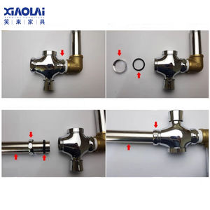 שסתום הדחה ידני לחיסכון במים עם גוף פליז מלא, לחיצה ידנית לשירותים, לשימוש במלונות, אסלה, פאנה, משתנה - Product Image 6