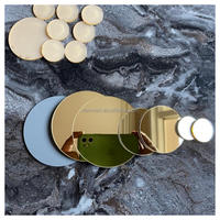 Cirkel Spiegel Acryl Schijf Goud Acryl Sleutelhanger Blanks Klant Acryl Ornament Blanks