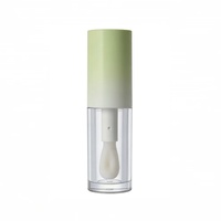 Tube de rouge à lèvres en plastique vide, couleur personnalisée, bouchon à vis, grand emballage cosmétique floqué, vente en gros