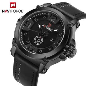 NAVIFORCE 9099 NF9099 Montre à Quartz de Luxe Décontractée et Tendance, Horloge Sportive avec Date, Montre-Bracelet Noire pour Homme, Montre Relojes - Product Image 2