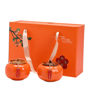 Tarro de cerámica para dulces, contenedor hermético para regalo de boda, decoración de año nuevo chino, estilo fresco y bonito, diseño exquisito - Product Image 2