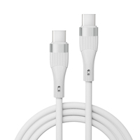 Câble de charge rapide USB C vers Type C en silicone souple et durable pour téléphone portable et ordinateur portable – Vente en gros