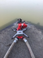 Système de lutte contre l'incendie léger, télécommande sans fil 150m, lance d'incendie 40L/s 66m, outils de pompier flexibles et portables
