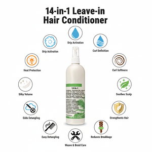 Crème démêlante et hydratante capillaire hawaïenne soyeuse biologique pour adoucir, réparer et définir les boucles - Product Image 2