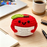 Jouet en peluche en crochet fait main, amigurumi tricoté, animal en peluche, décoration de bureau mignonne, cadeau d'anniversaire pour enfants, vente en gros personnalisée