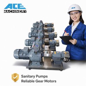 ปั๊มโรเตอร์แบบสองปีก Ace 10 แรงม้า 7.5 กิโลวัตต์ ทำจากสแตนเลส SS304 สำหรับถ่ายโอนของเหลวที่มีความหนืดสูง - Product Image 4