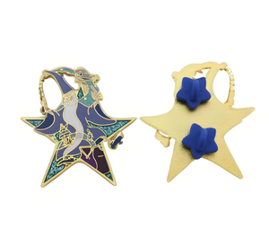 Precio al por mayor de fábrica Venta caliente Aleación de zinc Esmalte duro Gritty Personalizado KAN Pin Badge Embrague de mariposa chapado en oro - Product Image 6