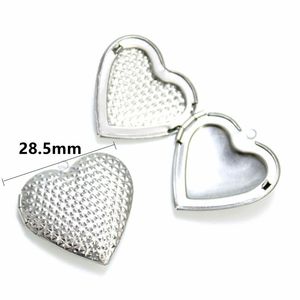 Breloques en forme de cœur en acier inoxydable avec motif floral pour la fabrication de bijoux, occasion cadeau - Product Image 5