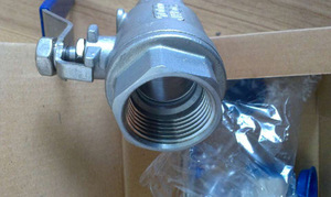 วาล์วบอลยูเนียนสองชิ้น สแตนเลสสตีล Ss304 ขนาด 2 นิ้ว 2 ชิ้น (2pcs) รุ่น TKFM Cf8m 1000 <span class=keywords><strong>Wog</strong></span> - Product Image 5