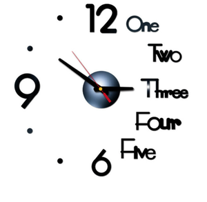 90Cm Lớn Nhà Đồng Hồ Treo Tường 3D <span class=keywords><strong>DIY</strong></span> Acrylic Gương Dán Relojes De Pared 3D - Product Image 3